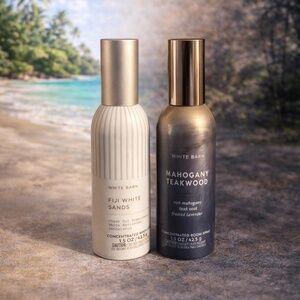 Bath & body Works Fiji white sands and mahogany teak wood combo room sprays